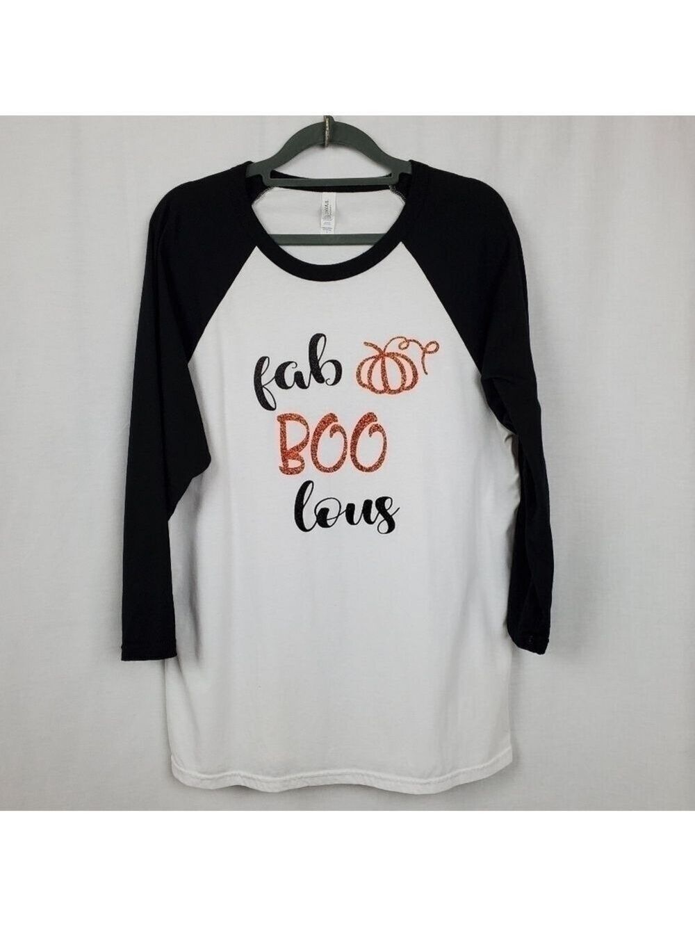 Fab BOO Lous L Halloween 3/5 sleeve raglan t-shirt